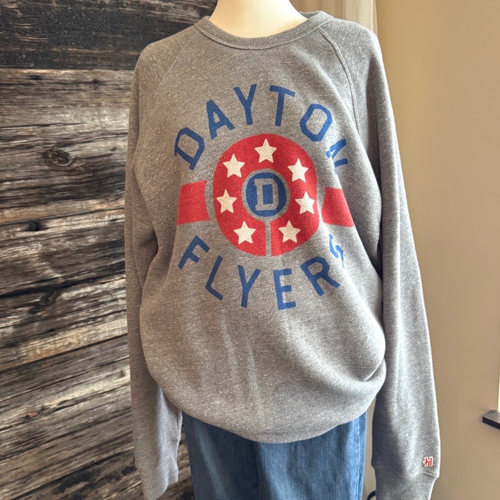 HOMAGE Dayton Flyers Crewneck Sweatshirt Men's XL Made in USA - Picture 6 of 8